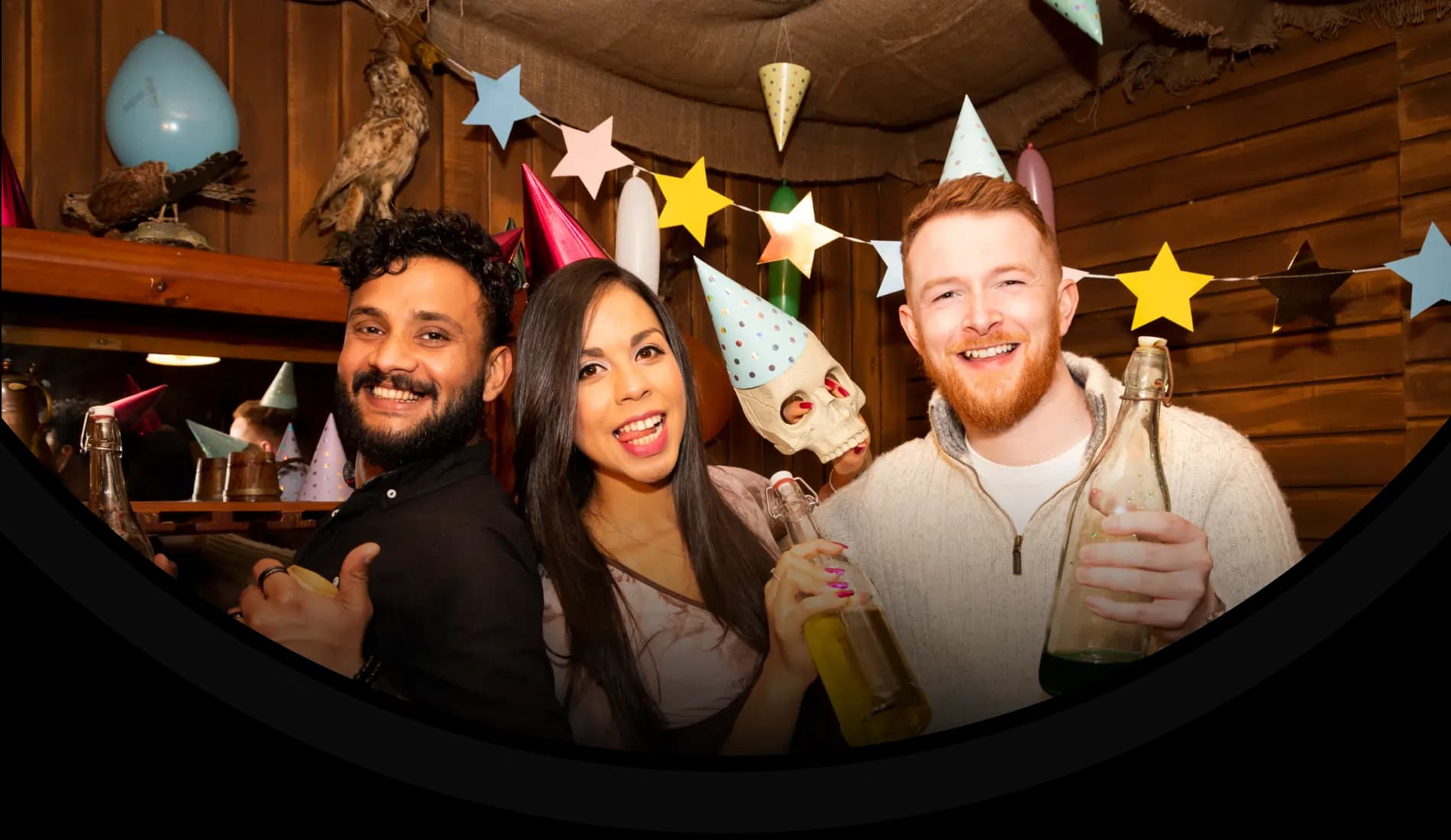 A group of people celebrating their birthday at Incognito escape room Dublin, Ireland